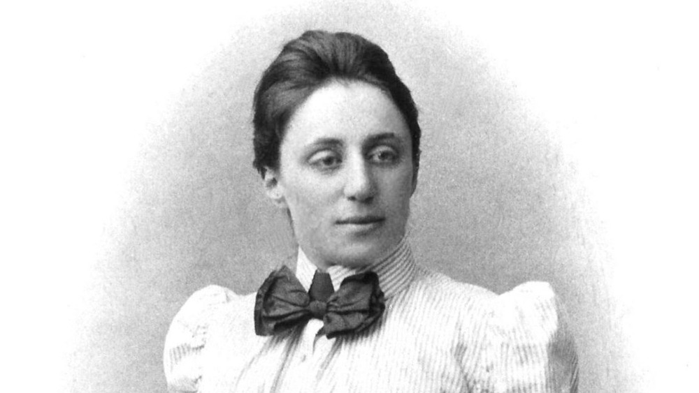 Mathematician Emmy Noether wearing bow tie