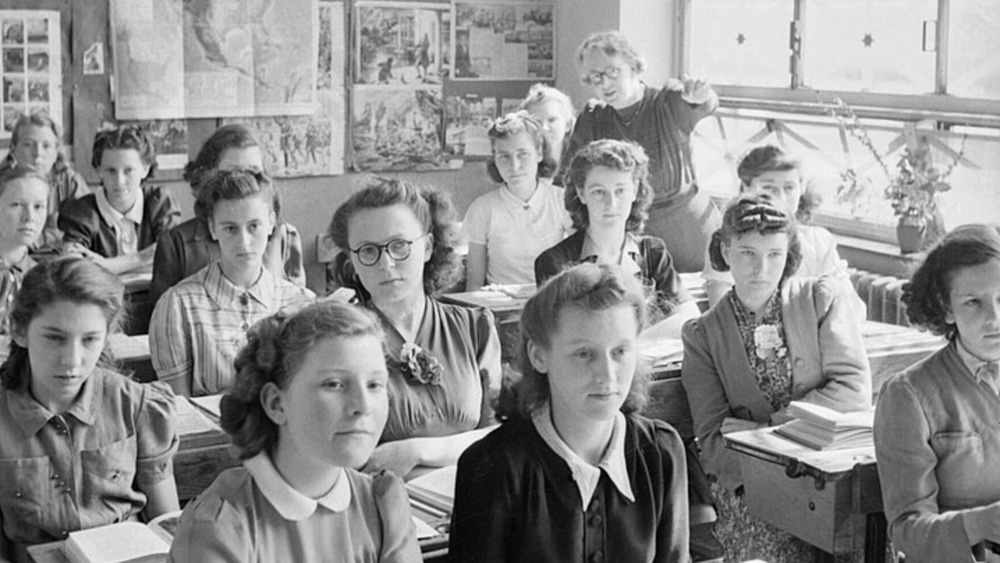 Girls at Albany Senior School sitting for a lesson 