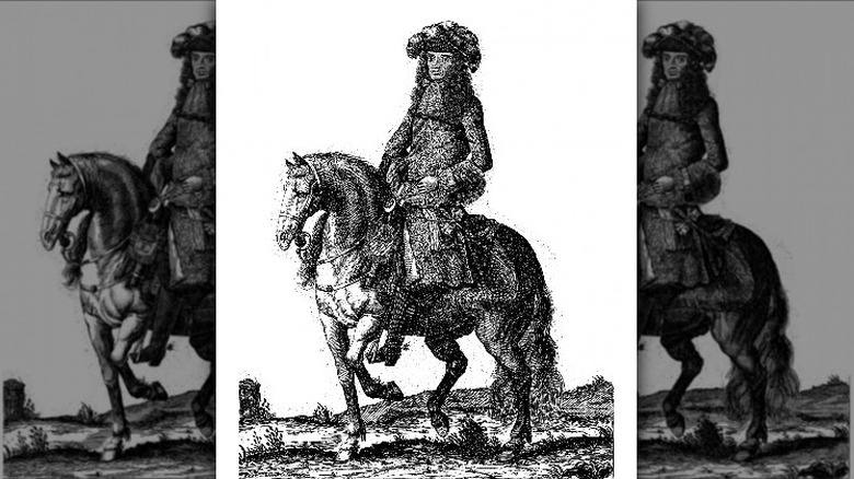 king charles II on horseback