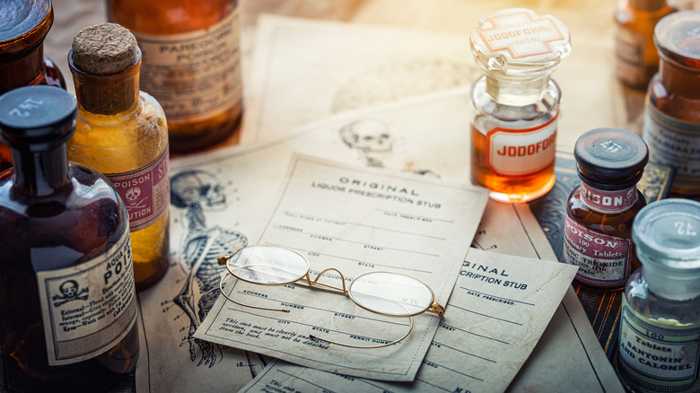 Vintage medicine bottles