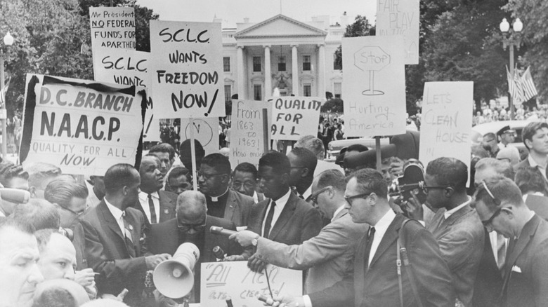 Civil Rights demonstration, White House