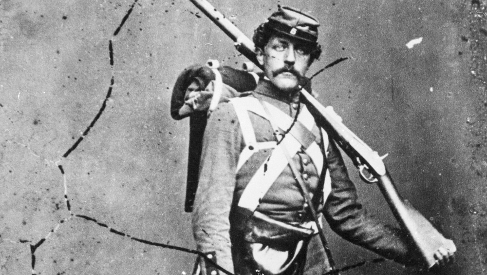 A Union soldier with his rifle