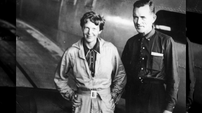 Amelia Earhart and Fred Noonan