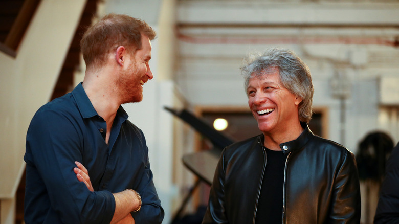 Prince Harry and Jon Bon Jovi