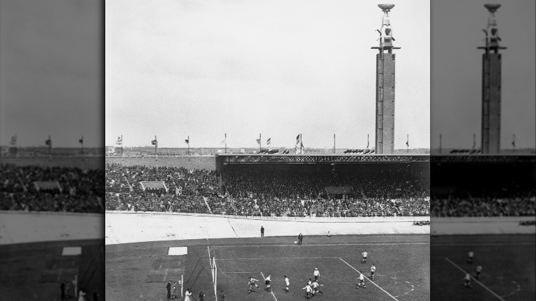 1928 olympics with cauldron