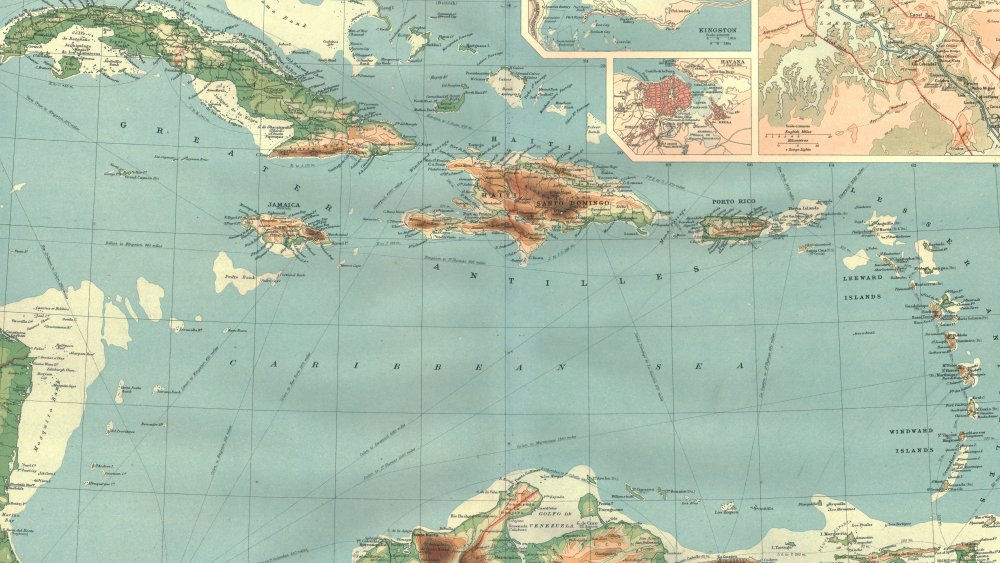 Map of the West Indies