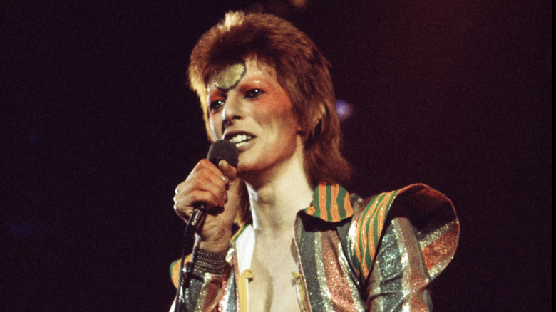 David Bowie performing