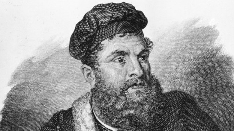 Drawing of Marco Polo