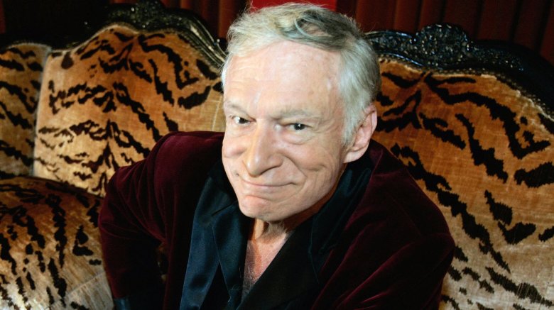 hugh hefner smiling