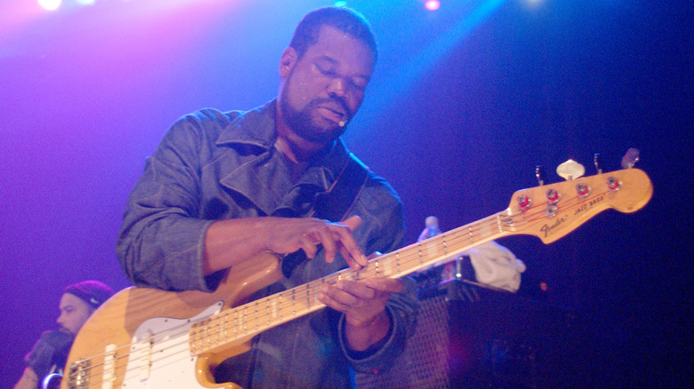 Leonard Hubbard playing bass