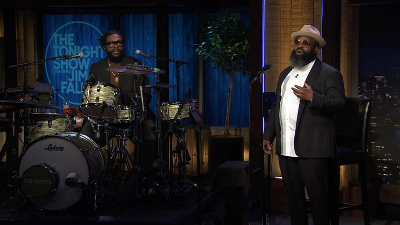 The Roots speaking on The Tonight Show