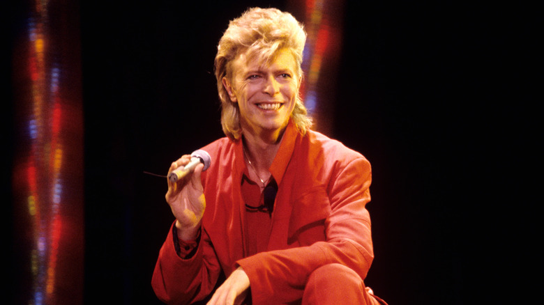 David Bowie smiling