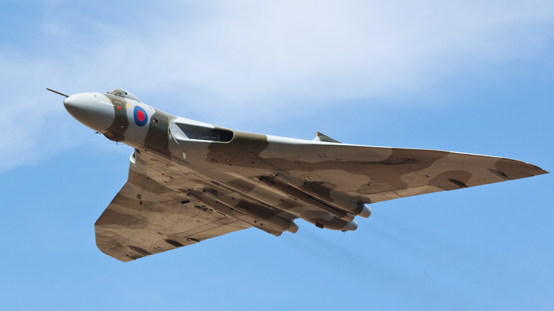 Avro Vulcan jet in flight