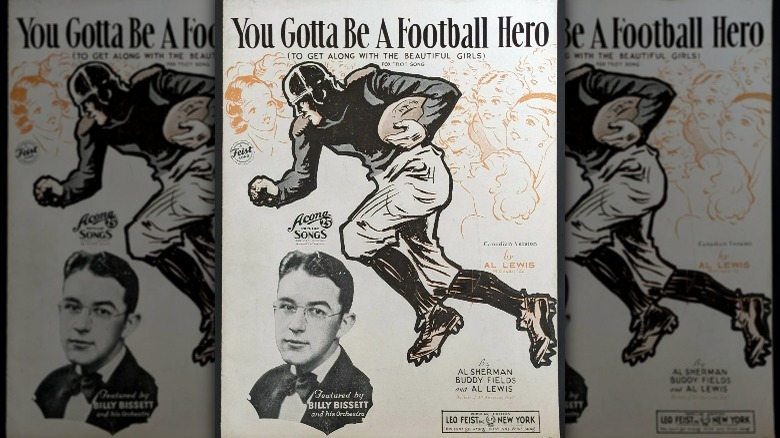 Al Sherman sheet music football hero