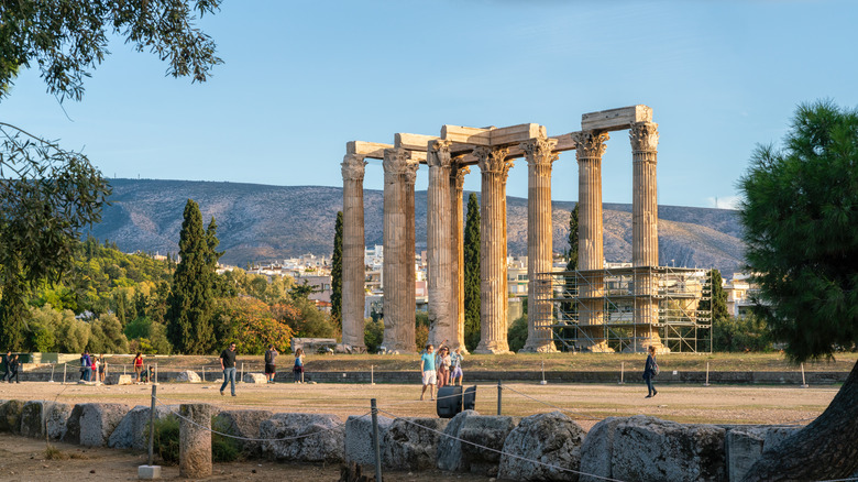 ruins temple of zeus olympia