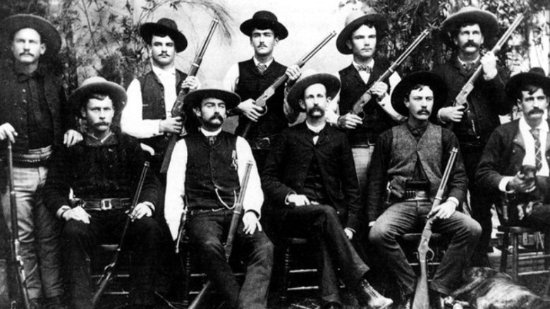 Texas Rangers sitting,1885