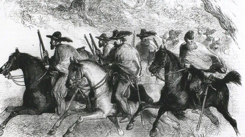 Texas Rangers riding drawing