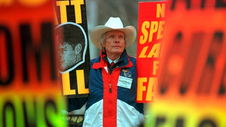 Fred Phelps protesting