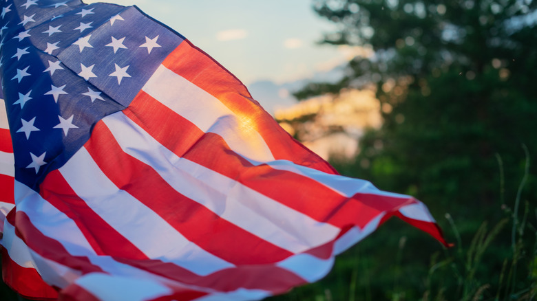 American flag outdoors