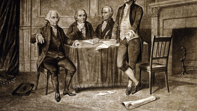 drawing of thomas jefferson continental congress