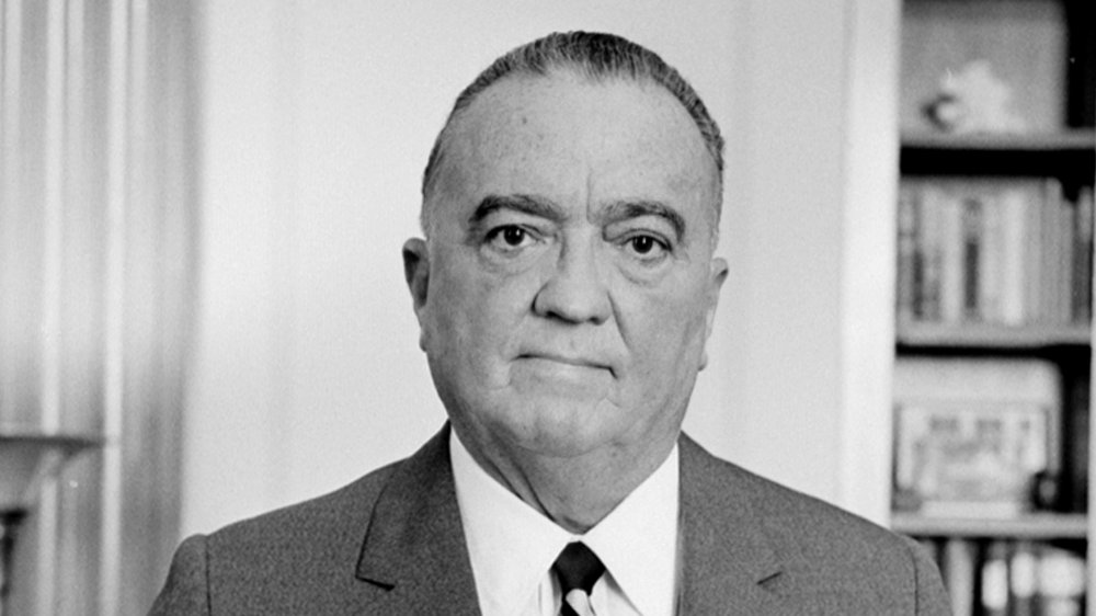 J. Edgar Hoover, head of the U.S. Federal Bureau of Investigation, 1961.