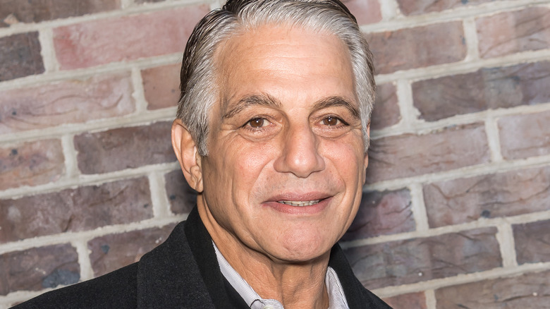 Tony Danza smiling brick wall