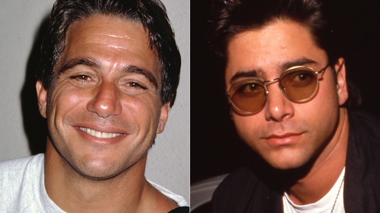 split image Tony Danza smiling John Stamos sunglasses