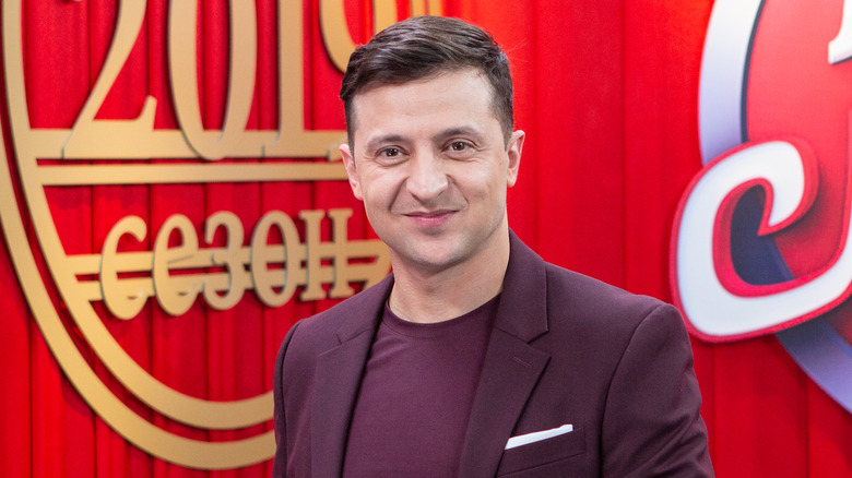 Volodymyr Zelensky smiling in a candid photo