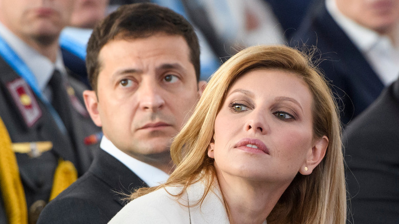 Volodymyr Zelensky and his wife, Olena Zelenska