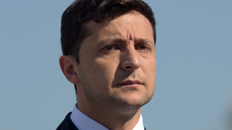 Volodymyr Zelensky close-up