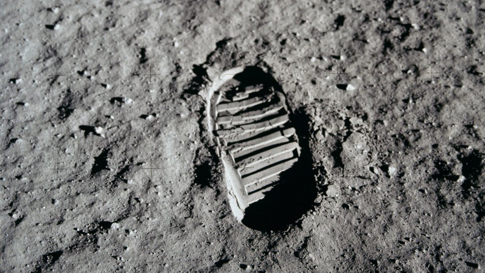 Footprint on the moon