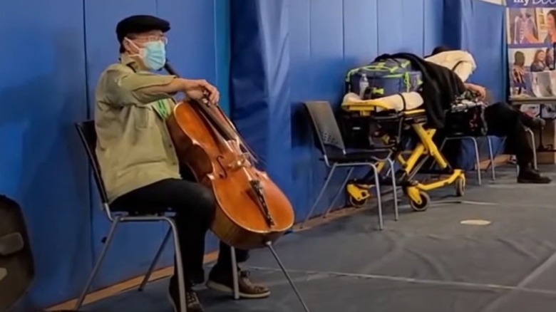 Yo-Yo Ma playing cello