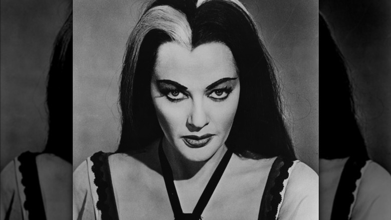 Yvonne De Carlo wearing Munster costume