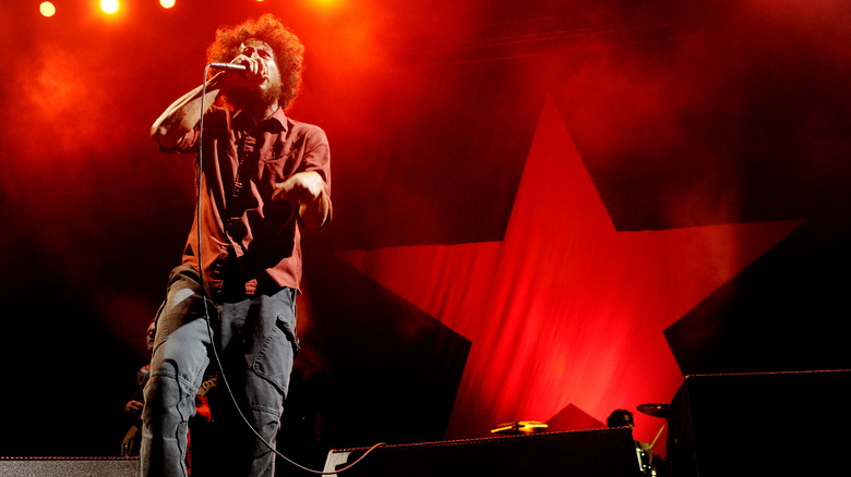 Zack De La Rocha performing in 2011