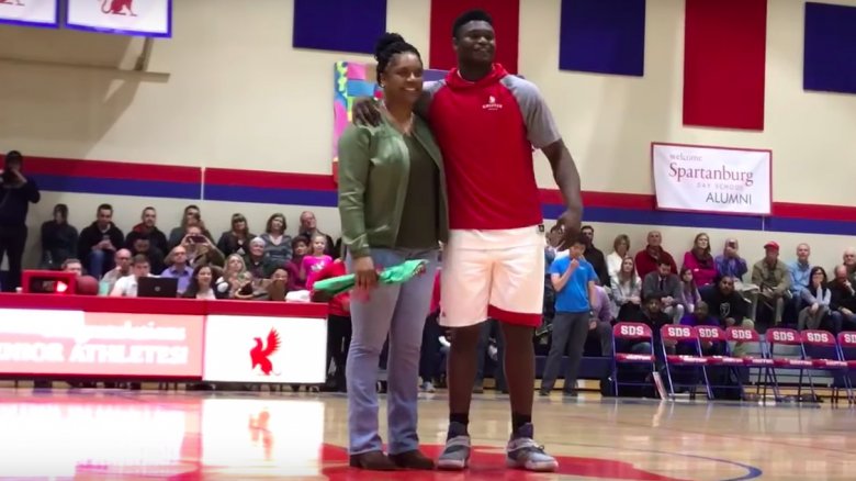 Zion Williamson and Sharonda Sampson