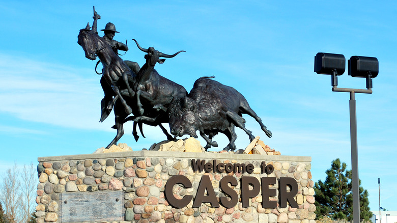 Casper, Wyoming welcome sign