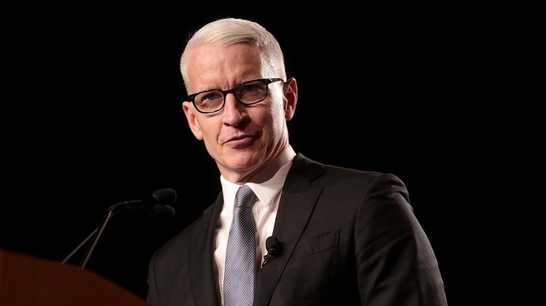 Anderson Cooper staring