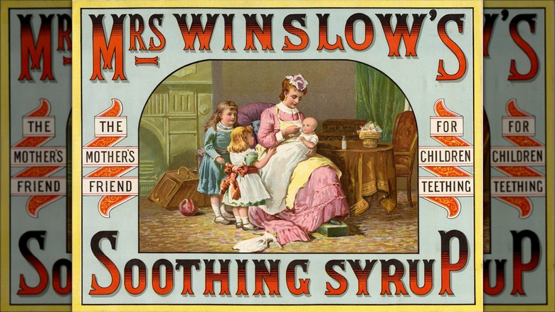 Mrs Winslow's syrup woman three children