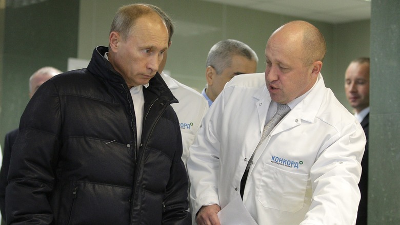 Vladimir Putin and Yevgeny Prigozhin in 2010