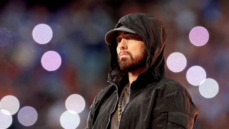 Eminem performing at Super Bowl in 2022