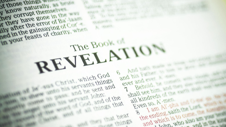 Close up of Revelation text