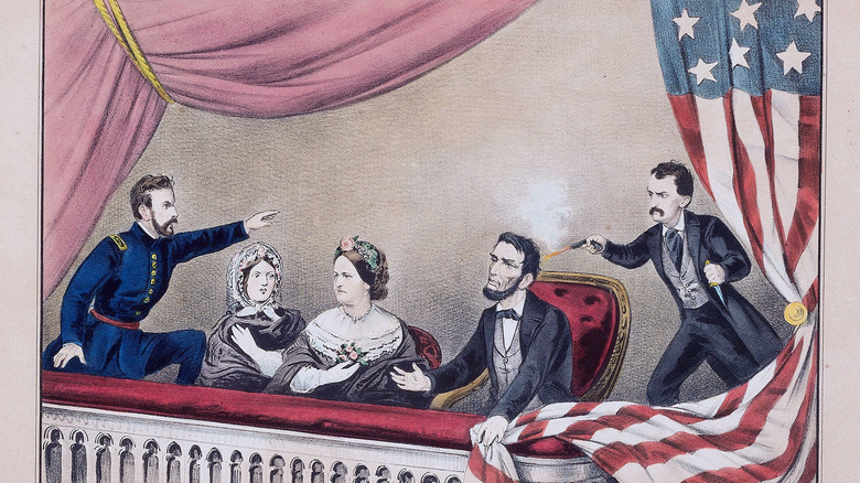 Illustration of Lincoln assassination