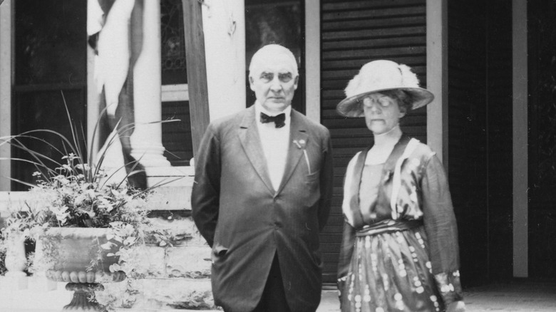 Warren G. Harding and wife Edith