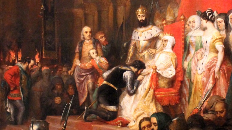 Inês de Castro being crowned