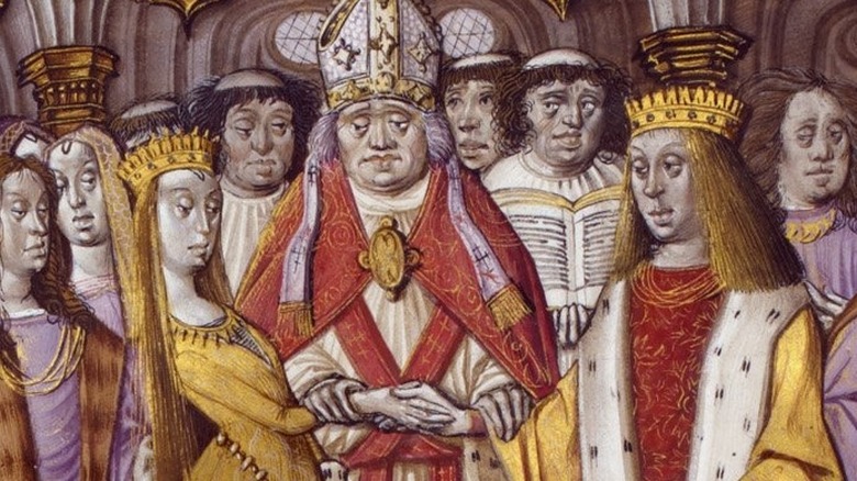 Queen Catherine of Valois marrying Henry V