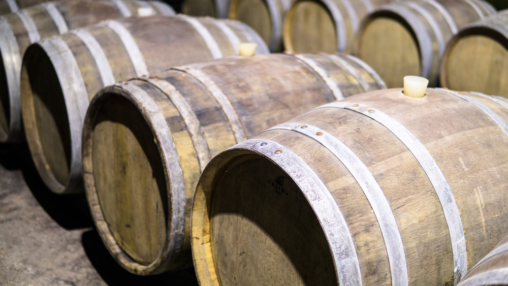 Wine barrels