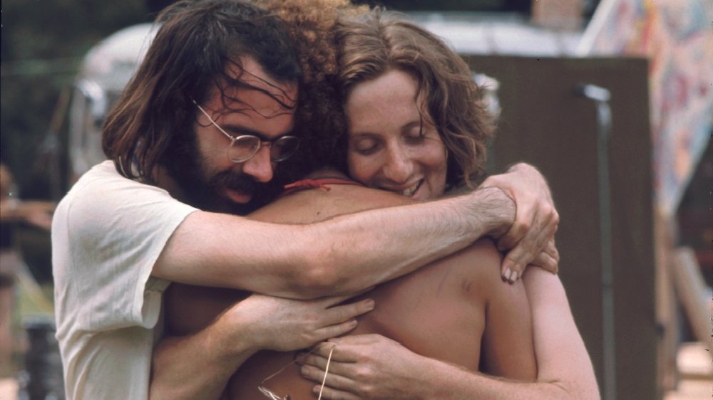 Hippies hugging
