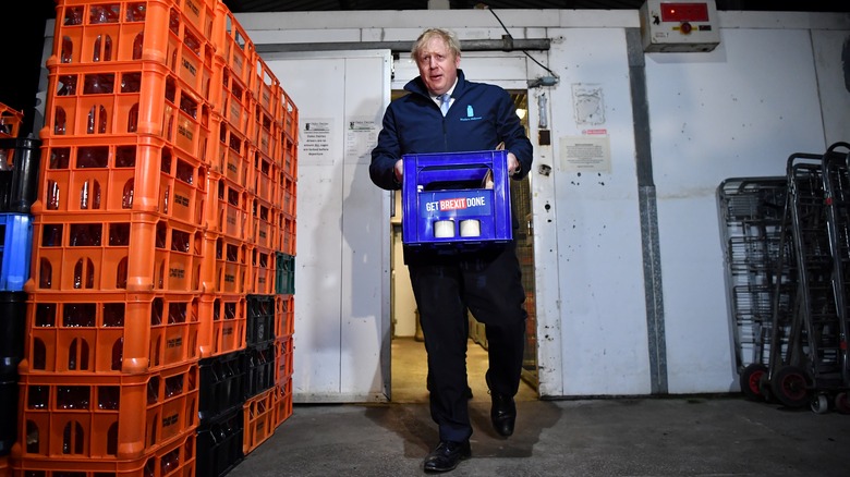 Boris Johnson campaigning in 2019