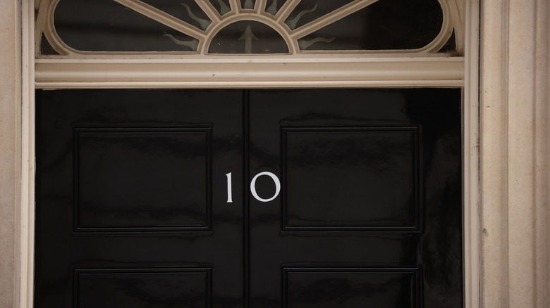 The door of 10 Downing Street