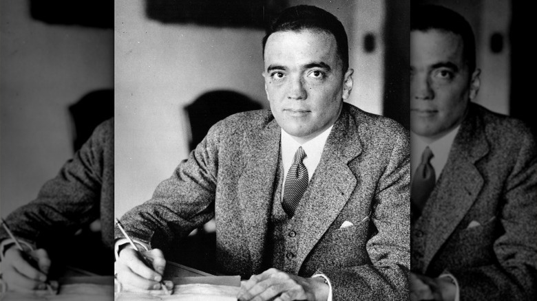 J. Edgar Hoover writing